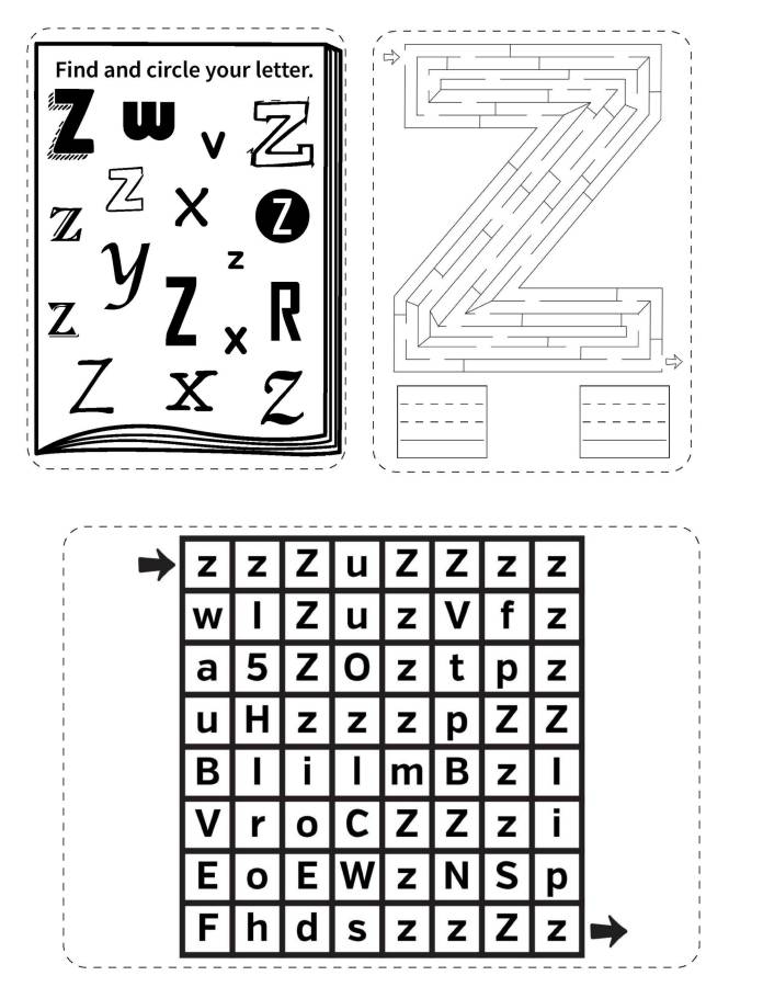 图片[12]-26个英文字母迷宫，幼儿英语启蒙电子版PDF打印，百度网盘下载-淘学学资料库