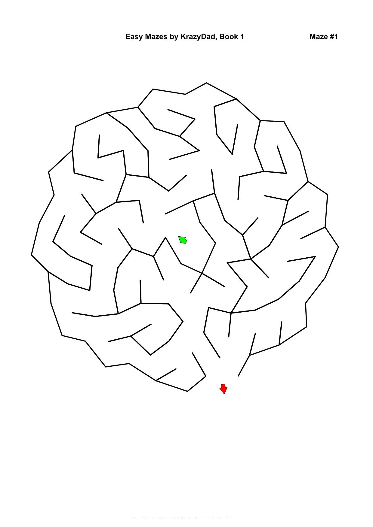 图片[1]-Easy Mazes (Ages 4-6)，1000页PDF-淘学学资料库
