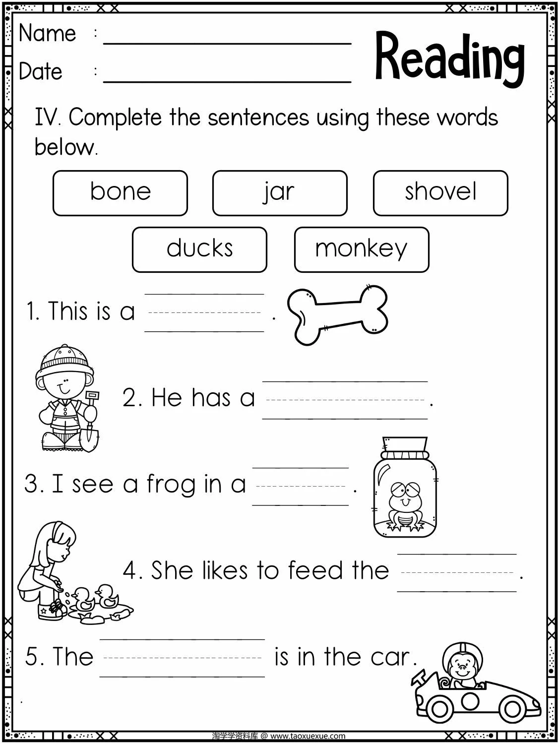 图片[4]-reading sentences_1，32页PDF可打印-淘学学资料库