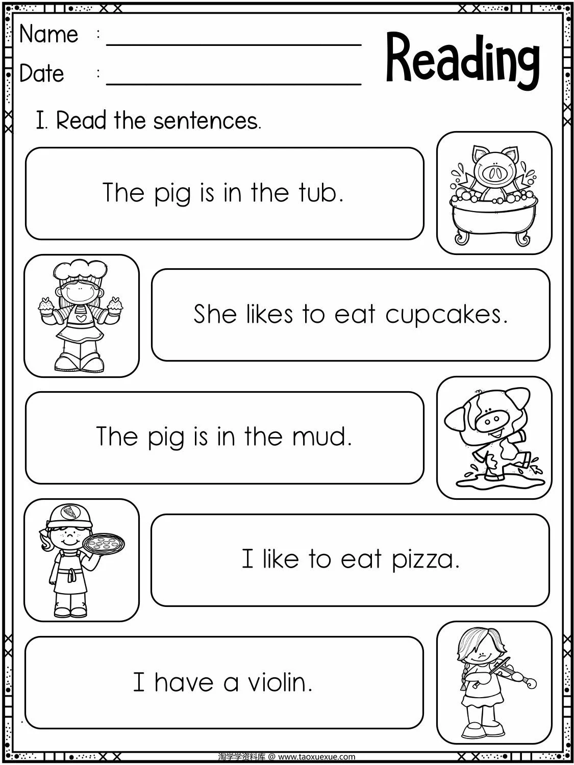 图片[2]-reading sentences_2，30页PDF电子版-淘学学资料库