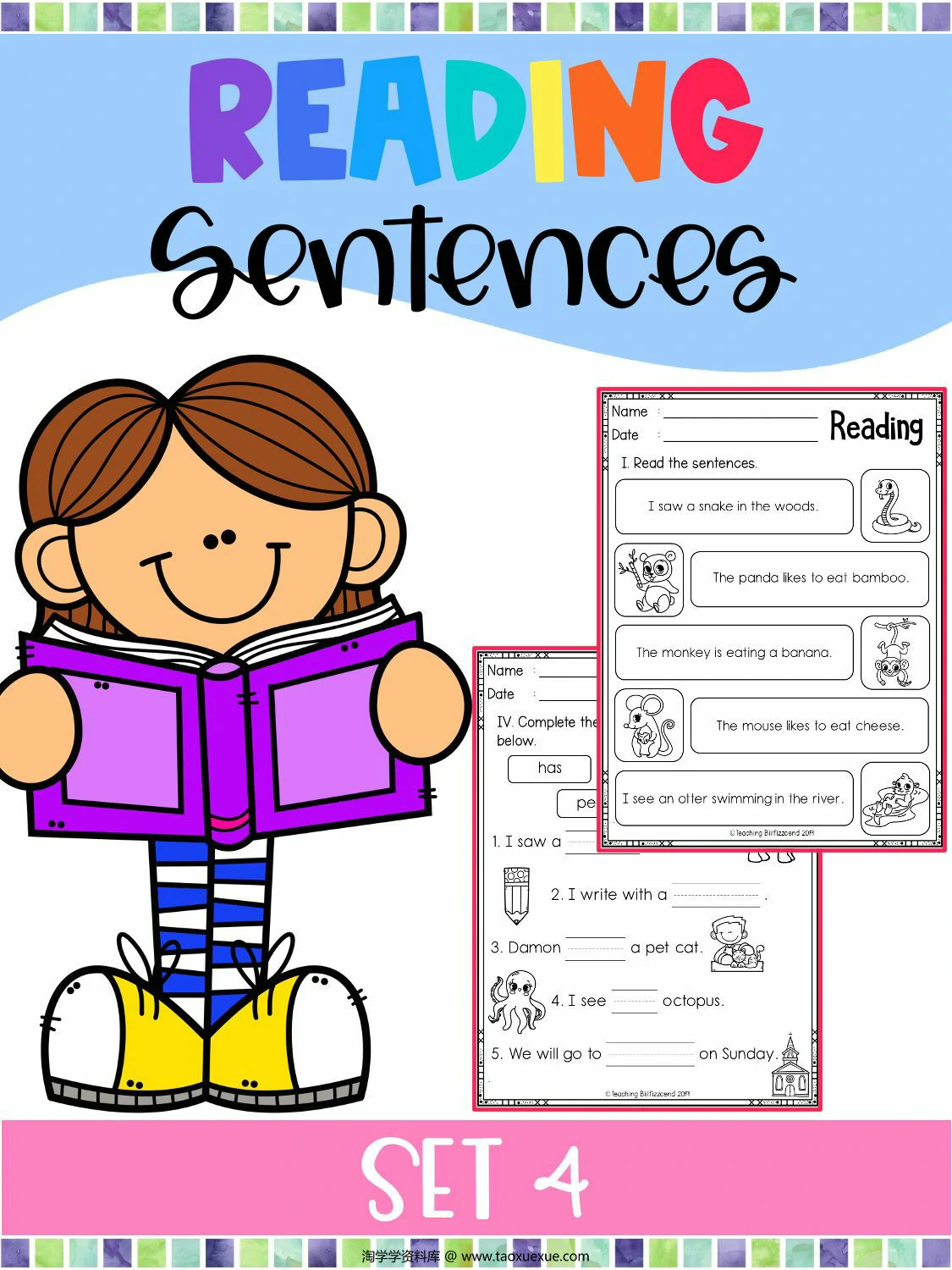 图片[1]-reading sentences_4，32页PDF电子版-淘学学资料库