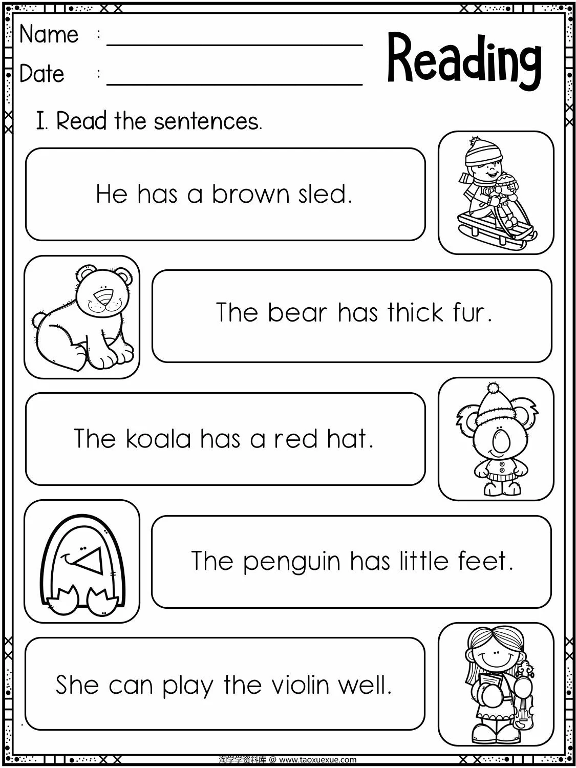 图片[2]-reading sentences_4，32页PDF电子版-淘学学资料库