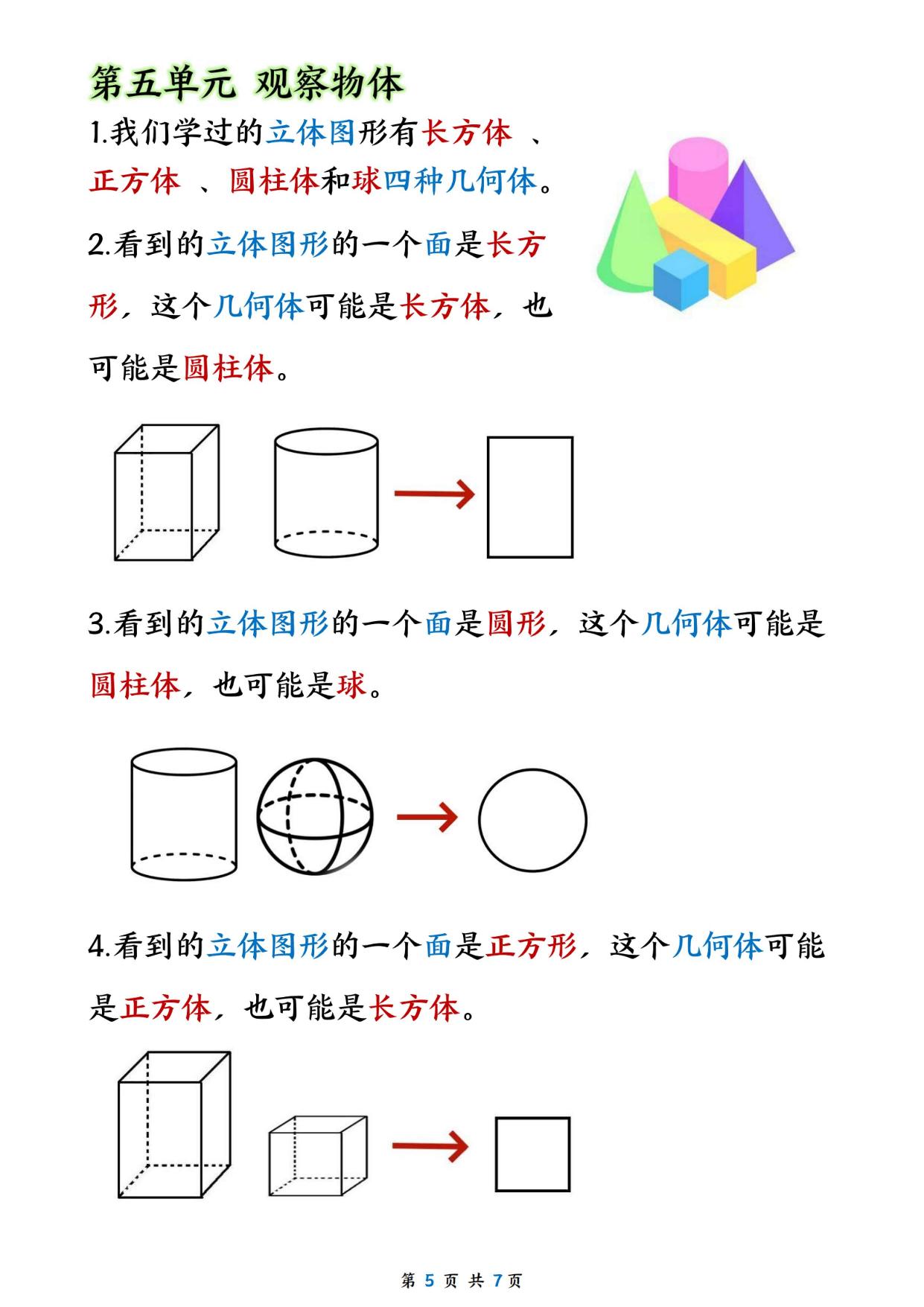图片[3]-二年级上册数学必背重点，8页PDF电子版-淘学学资料库