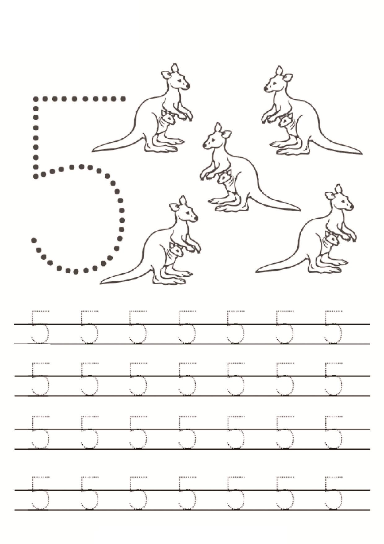 图片[3]-数字1-10书写练习，10页PDF-淘学学资料库