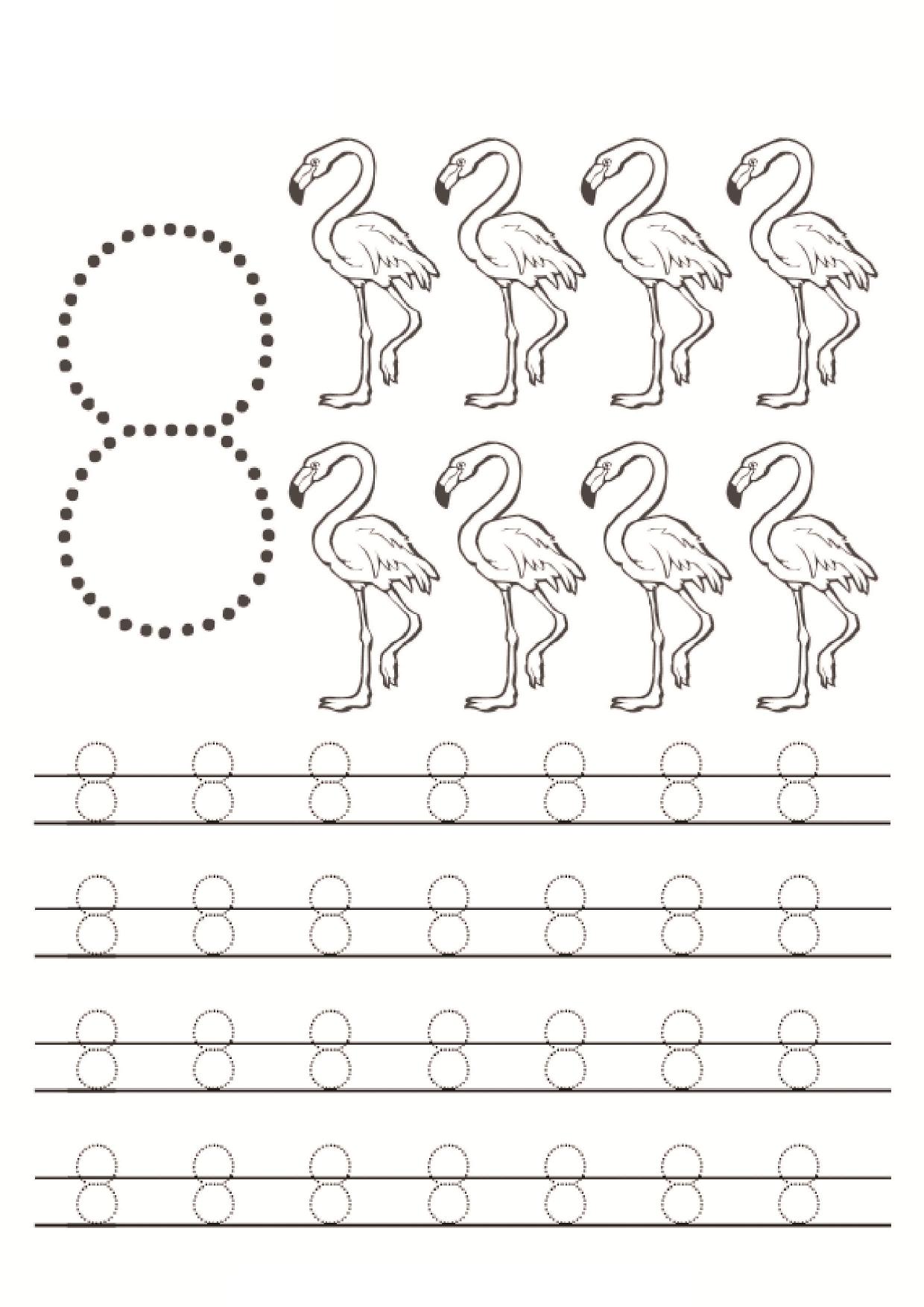 图片[5]-数字1-10书写练习，10页PDF-淘学学资料库