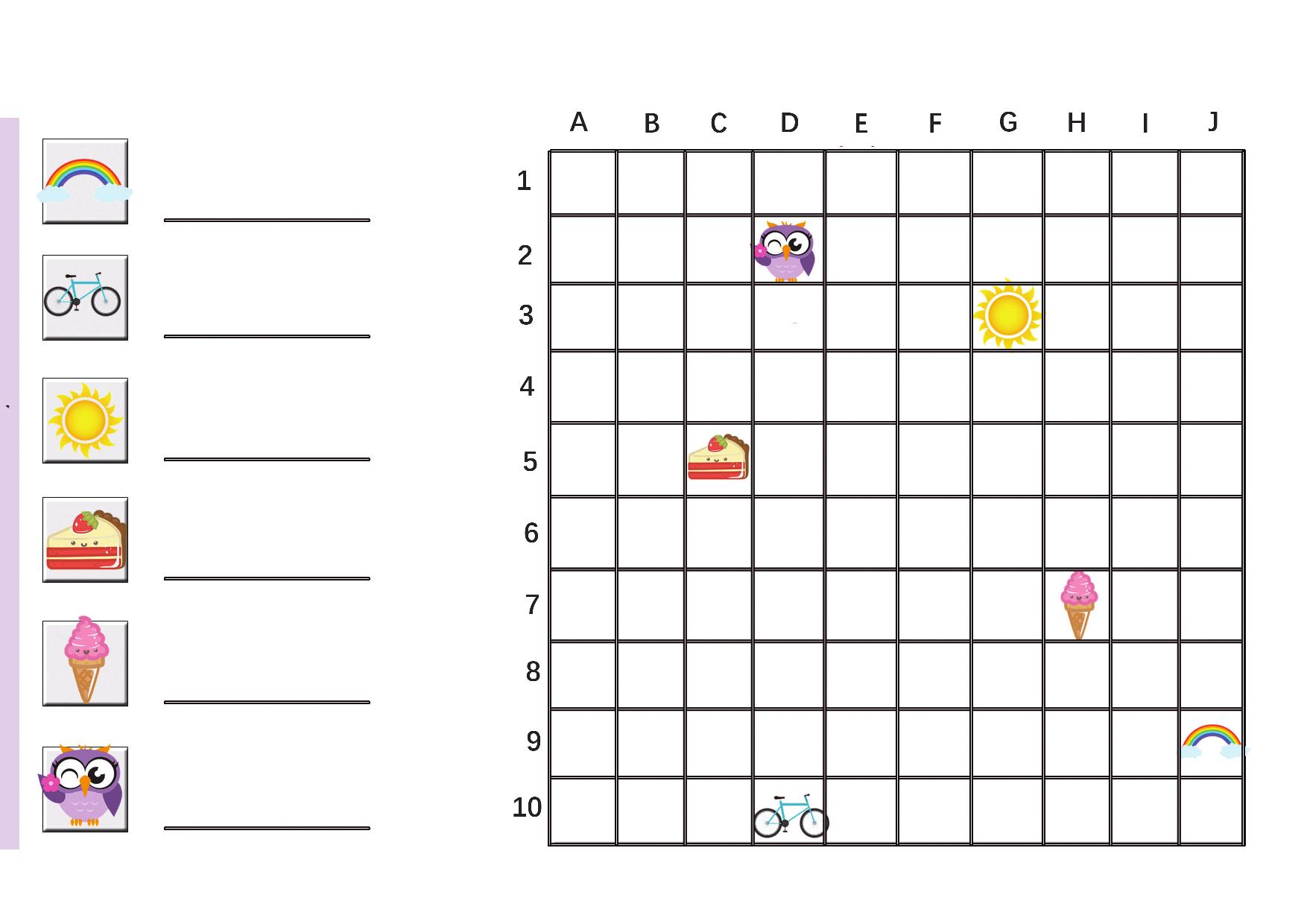 图片[4]-用数字和字母写出图画在图表中的位置，9页PDF-淘学学资料库