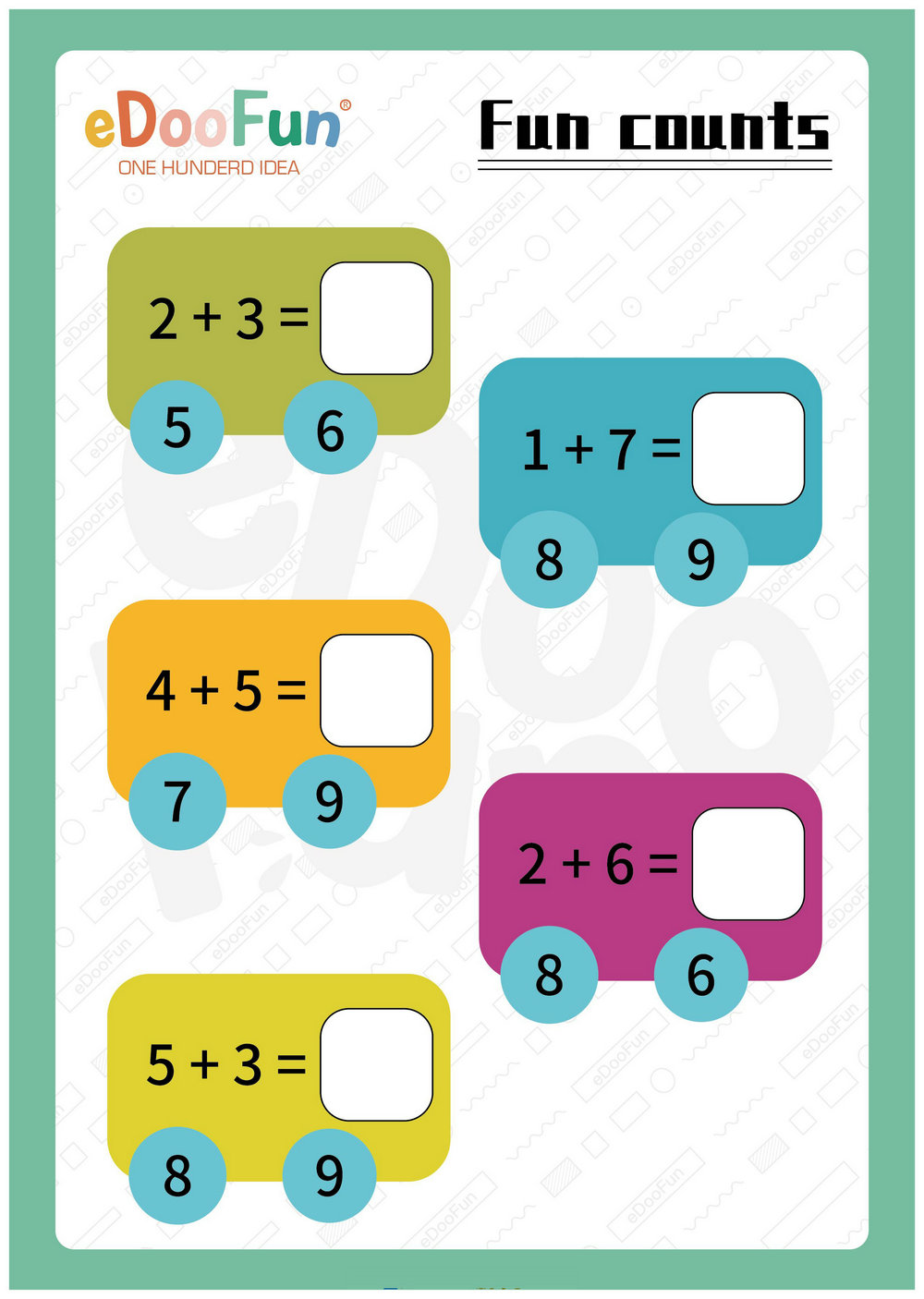 图片[3]-百数板加减法，20页PDF可打印-淘学学资料库