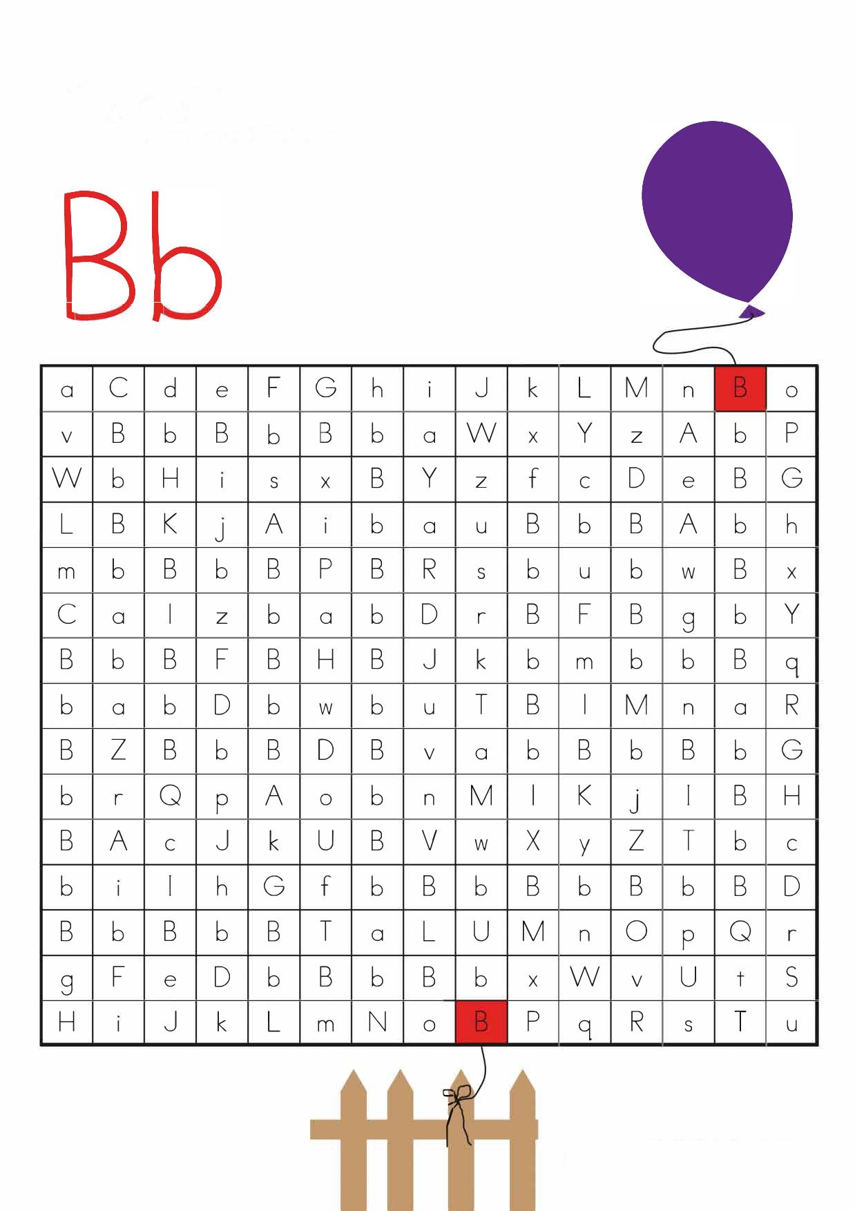 图片[2]-穿过由大小写字母组成的迷宫，专注力训练26页pdf可打印-淘学学资料库